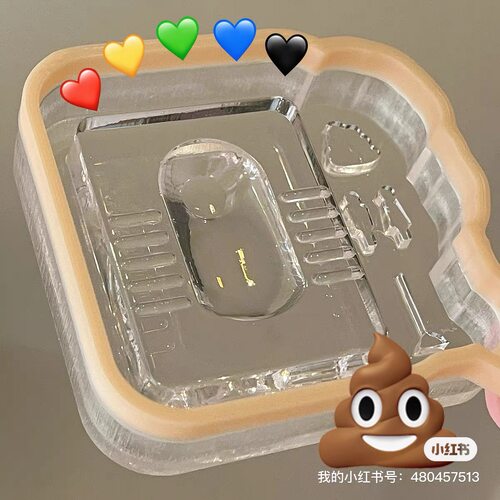 小蹲坑可爱马桶流沙模具