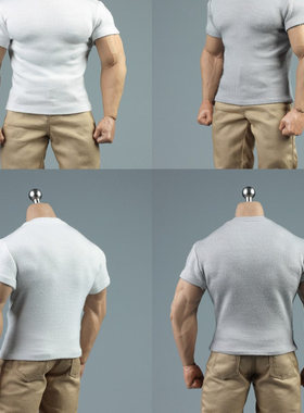 AFS型人坊 1/6 可动潮流手办男T恤 AT027/M34/35肌肉素体用 现货