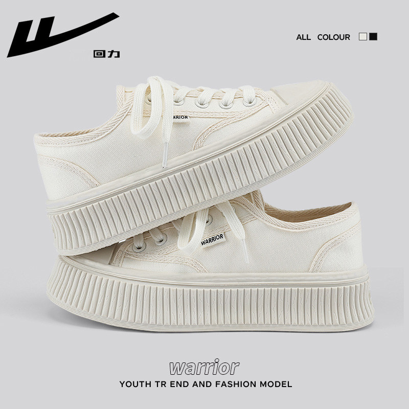 回力女鞋帆布鞋女2025新款厚底板鞋女奶fufu小白鞋松糕鞋饼干鞋女,运动鞋new,帆布鞋,淘宝优惠券,粉丝福利购,淘宝优惠卷