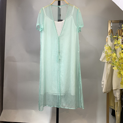 莱茨夏 外搭防晒衣女中长款宽松薄款披肩空调衫外套开衫 孤品清版