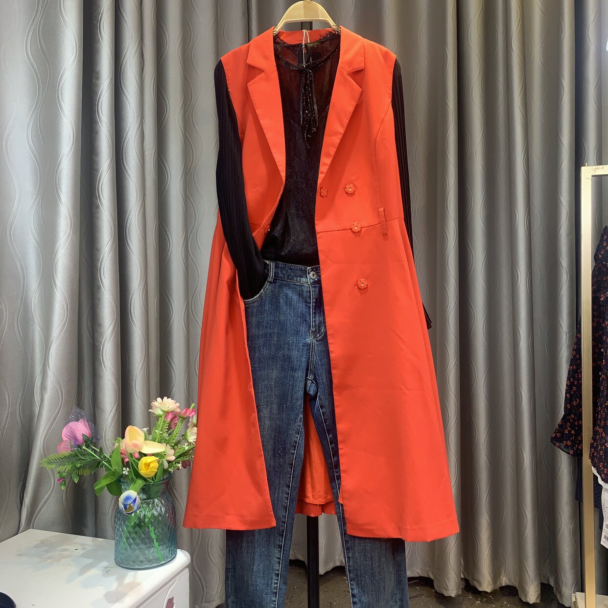 奥特撤柜 【缤】春马甲风衣修身显瘦干练优雅知性帅气 年货节孤品