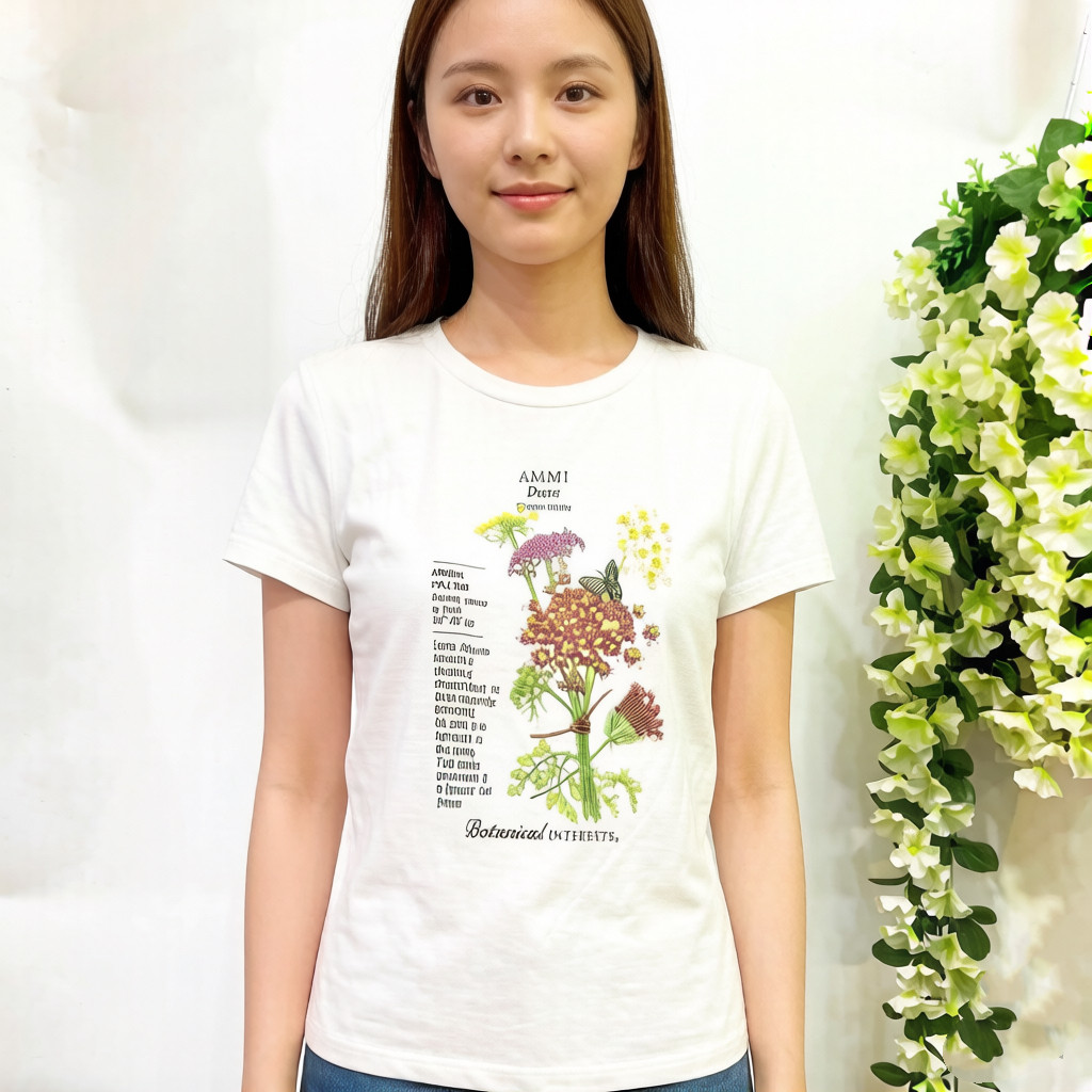 珍俏26夏新款女装时尚气质通勤百搭休闲白色短袖重工刺绣T恤 减龄