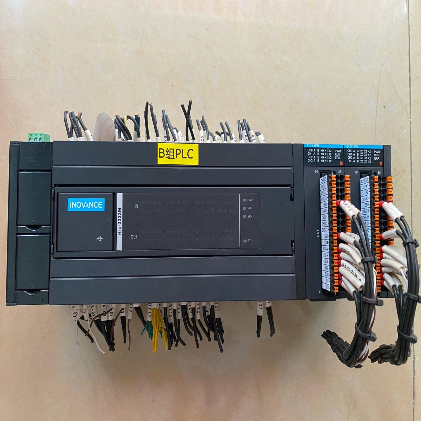 汇川PLC H3S-3232MT带扩展模块GL10-4PM{天意设备}