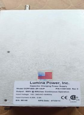 Lumina PowerInc 激光电源CCPF-500{天意设备}