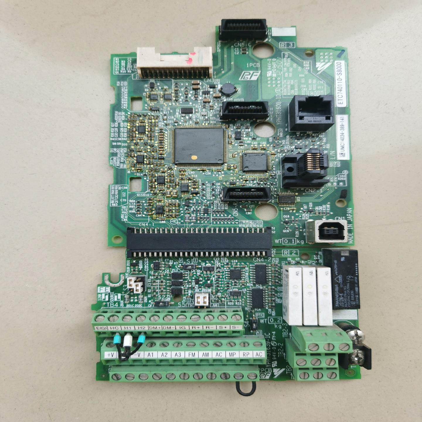 拆机安川E1000系列110KW主板CPU板端子板一套{天意设备}