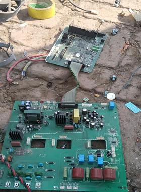 拆机三肯vw06型75kw变频器板子一套接线端子有些破损{天意设备}
