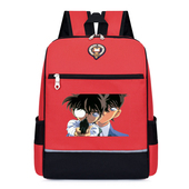 名侦探柯南书包小学生男童背包工藤新一卡通动漫儿童大容量双肩包