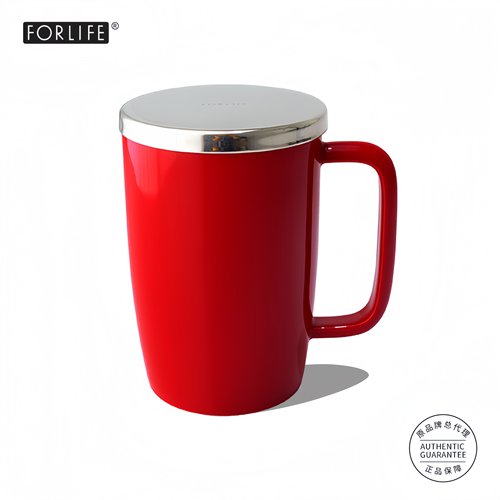 forlife美国带过滤网彩色茶杯