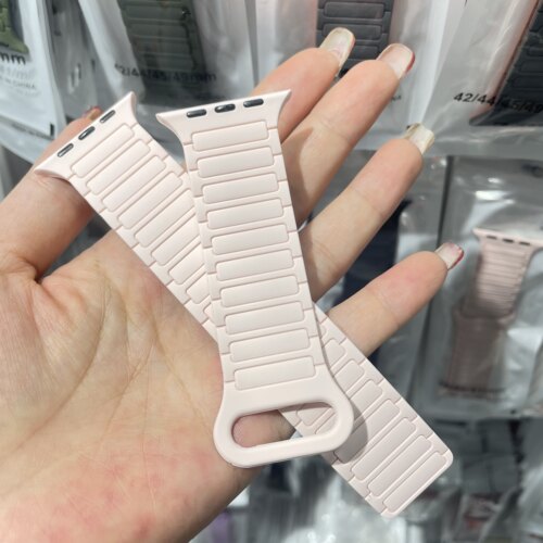 【华强北优选】S10手表带APPLEWATCH新款ULTRA硅胶磁吸运动SE表带