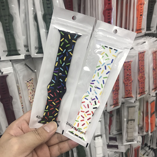 【华强北优选】适用appleiwatch7表带s7s8表带se手表带硅胶watch9