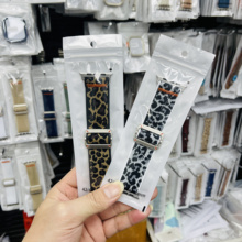 华强北S10Mini手表带适用HK10PROMAX苹果s9豹纹滑扣s8手表带ULTRA