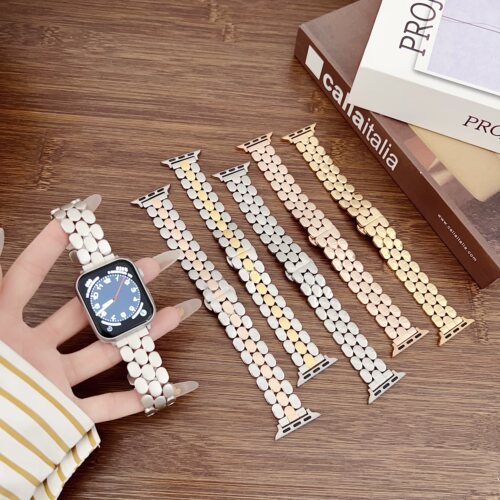 适用s9苹果iwatch10高级金属表带