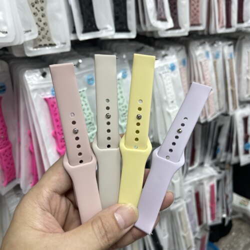 适用5G手表带22mm/20mm/18mm通用华为电话智能手腕带硅胶柔软舒适
