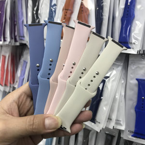 【华强北优选】适用iwatch7表带s7s8s9表带se学生手腕带硅胶ultra