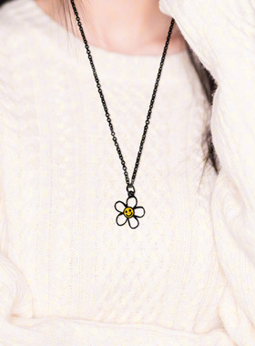 ins日韩泫雅太阳花项链