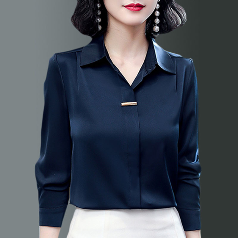  Deep Blue [Counter Ocean temperament/foreign trade large size export/high -end international big -name cutting label clearance model Guangzhou 13 -line European goods European station/Miss Silk large size]+2XL  