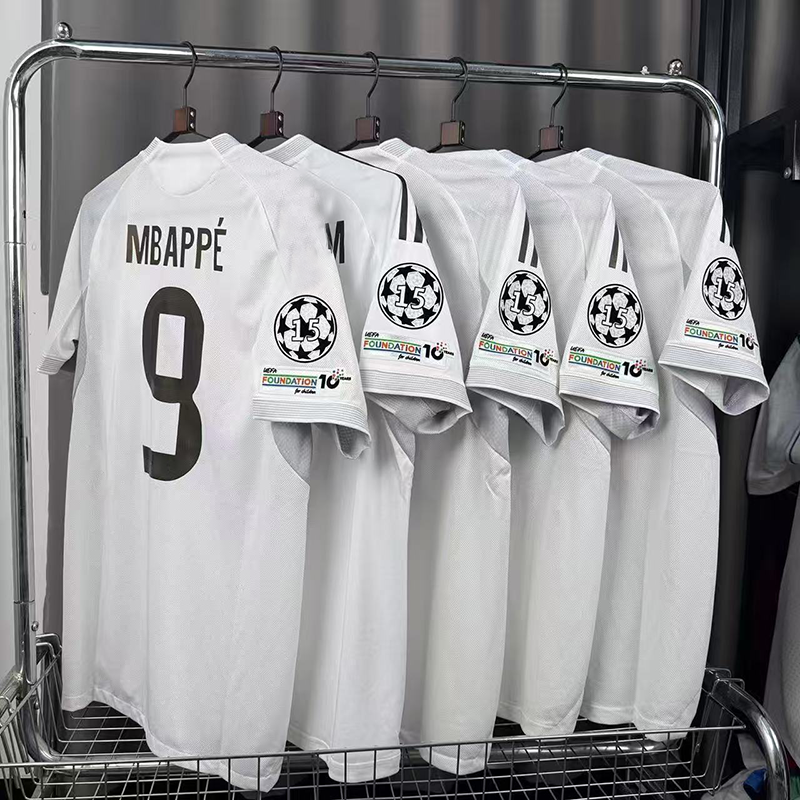 皇家2025/26欧冠马德里球衣C罗贝林厄姆姆巴佩短袖球员版足球服