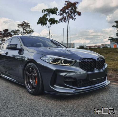 适用于08-22款新老宝马1系改装前铲F20F52E82F40改装专用前唇包围