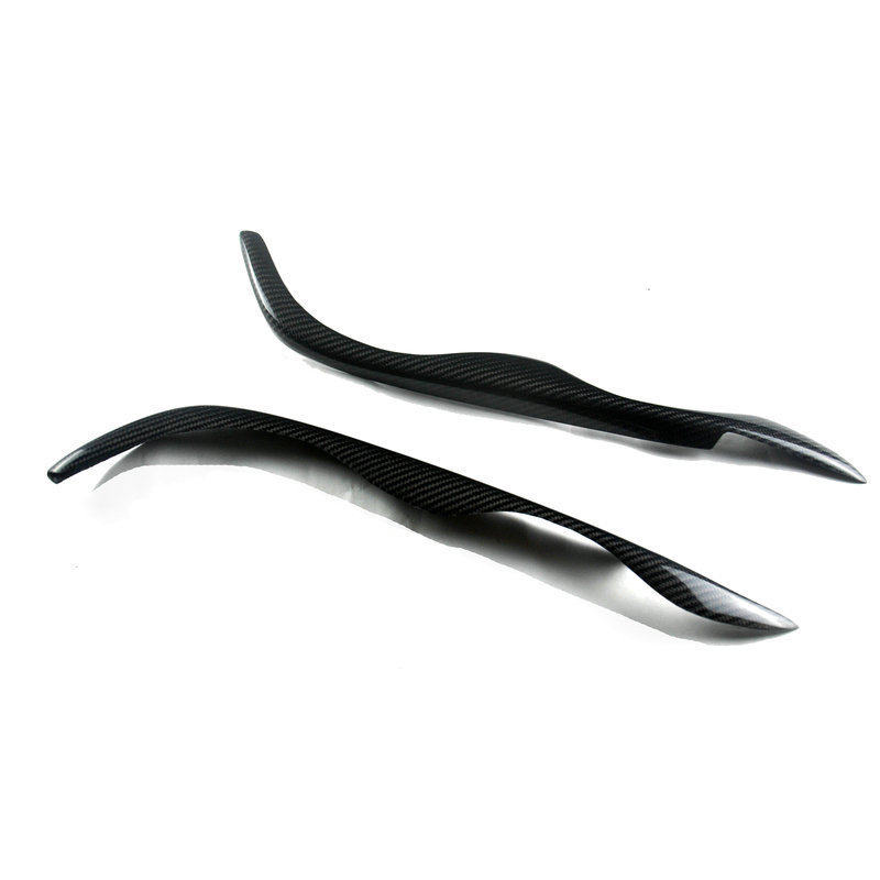 适用于宝马3系E46碳纤灯眉改装灯眉 碳纤维装饰眼眉 大灯装饰贴件