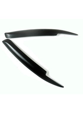 适用于04-10款宝马1系E81 E82 E87 E88改装黑色树脂灯眉大灯饰条