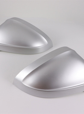 适用于奥迪A4 S4 RS4 A5 S5 RS5 B9亮黑色碳纤纹银色耳朵替换镜壳