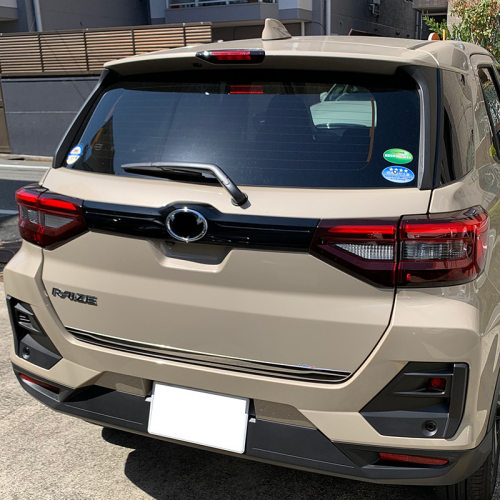 适用RAIZE改装A200A 210A后备箱亮条改装尾门装饰亮条配件饰条