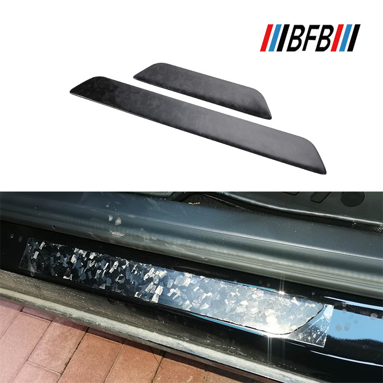 适用新款特斯拉Model Y 亮光大理石门槛饰条 Model 3迎宾踏板护壳