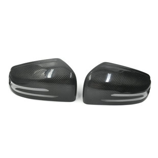 适用于奔驰W176W246W204W212W221W177W218X204真碳纤后视镜壳罩