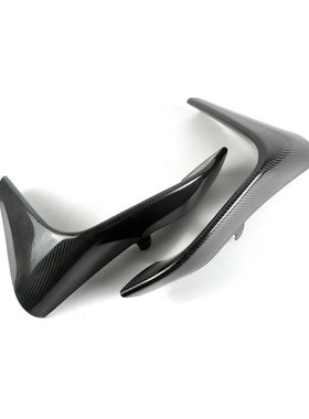 适用于宝马F80 F82碳纤维改装前包角真M3 M4前杠下雾灯罩框下风刀