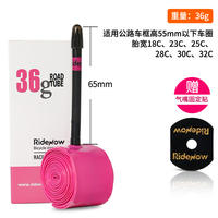 The new Ridenow ultra-light inner tube road bike, the 700c ribbed TPU material inner tube, weighs 24g for competition thumbnail 2