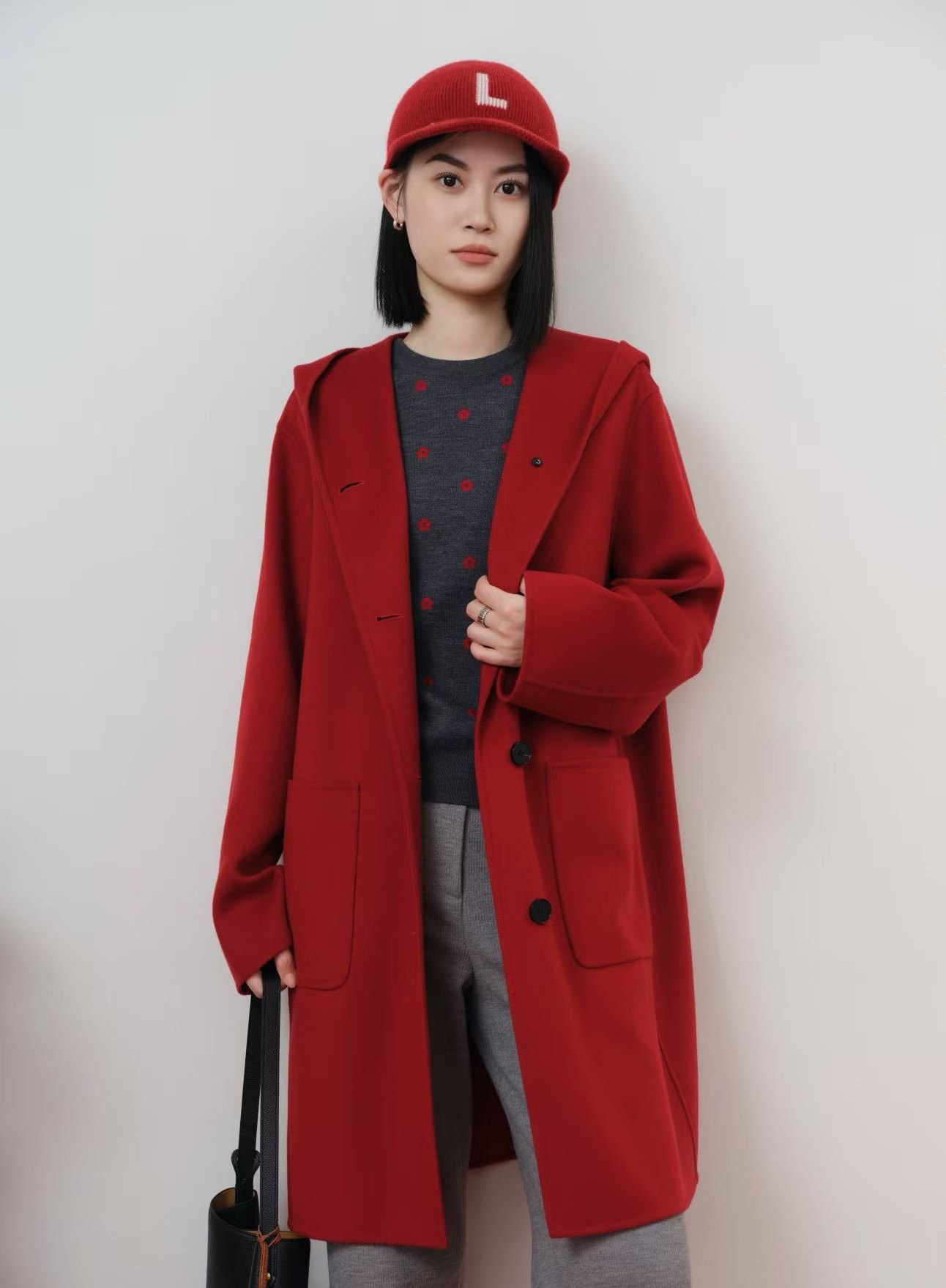 【商场同款】2025冬季新款新年系列羊毛双面呢大衣,女装/女士精品,毛呢外套,淘宝优惠券,粉丝福利购,淘宝优惠卷