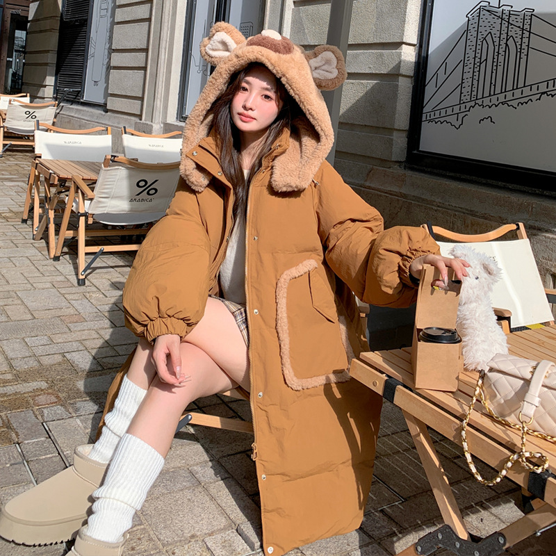 2024加肥加大码羽绒服女200斤胖mm300斤白鸭绒特大码可爱情侣装