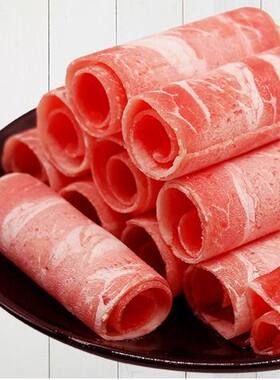 2斤内蒙古牛肉卷新鲜冷冻涮牛肉火锅食材整条肥牛卷可代切片包邮