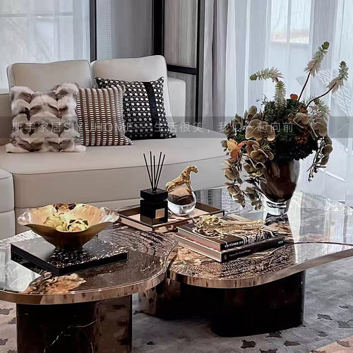 客厅茶几桌面摆件花艺软装