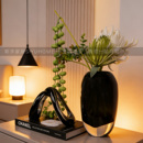 搭配套装 饰品床头柜摆件玻璃花瓶水晶摆件家饰软装 样板房间卧室装