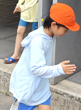 ppapa儿童速干衣防晒长袖T恤2025新款男童户外训练服透气运动夏装