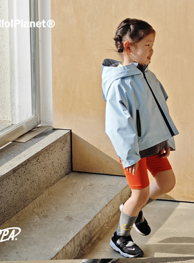 ppapa 2025新款童装儿童户外冲锋衣休闲三合一连帽外套上衣