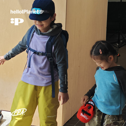 连帽插肩撞色拼接拼色儿童长袖