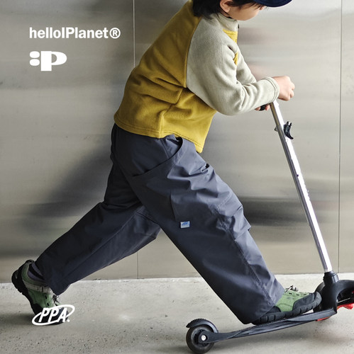 现ppapa工装加绒长裤儿童男女中性速干户外风衣料运动裤1013006