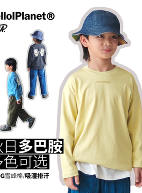 ppapa 秋季数码印花手掌T恤中大童休闲吸湿排汗儿童长袖1013136