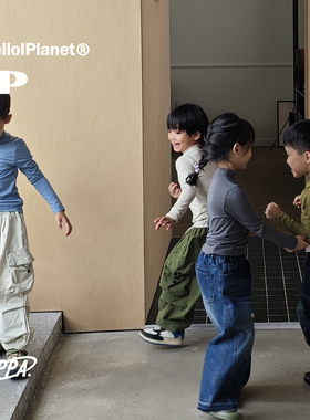 现ppapa 多色柔肤棉打底天然纤维打底衫儿童长袖 1013031