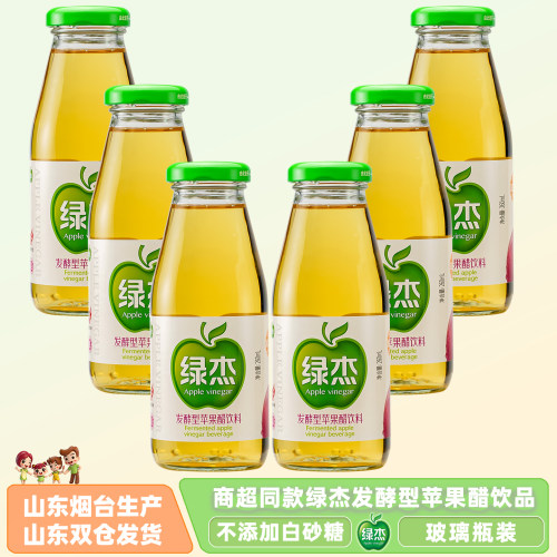 玻璃瓶绿杰苹果醋瓶泡沫箱绿色