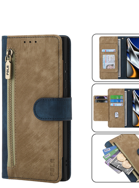 小米15翻盖手机壳适用于小米15T手机壳全包边防摔红米Note12turbo翻盖皮套小米17pro男女保护套红米Note14Pro