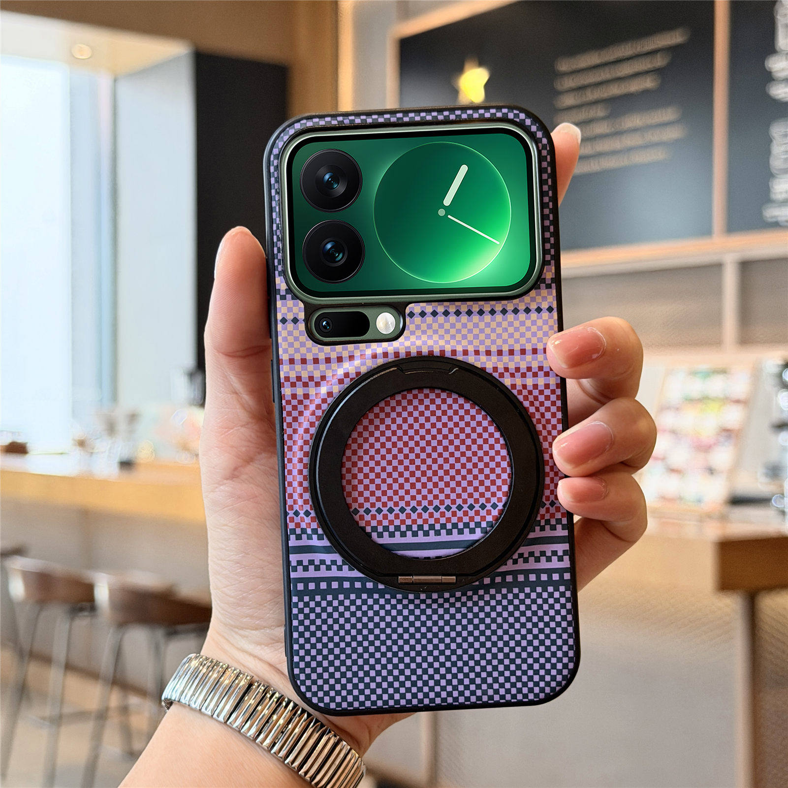 17适用小米15TPro支架手机壳Xiaomi17Pro保护套红米Note15Pro+支点壳带支架新款硅胶红米k90镜头全包防摔外壳