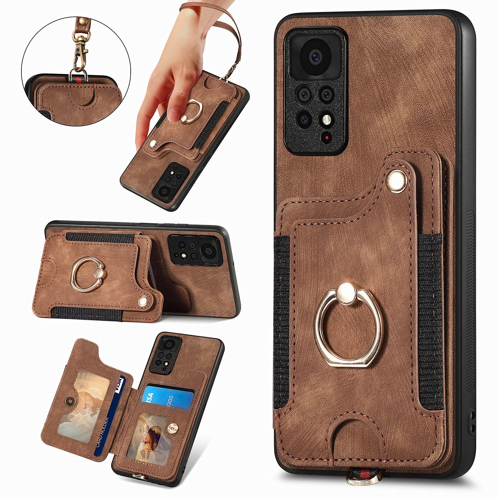 K90手机壳红米note14卡包支架