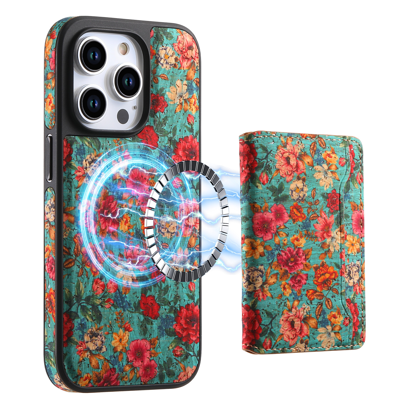 MagSafe磁吸卡包支架卡套卡夹证件套手机壳适用iphone15/14pro/13/12promax可磁吸充电磁吸iPhone16pro卡包