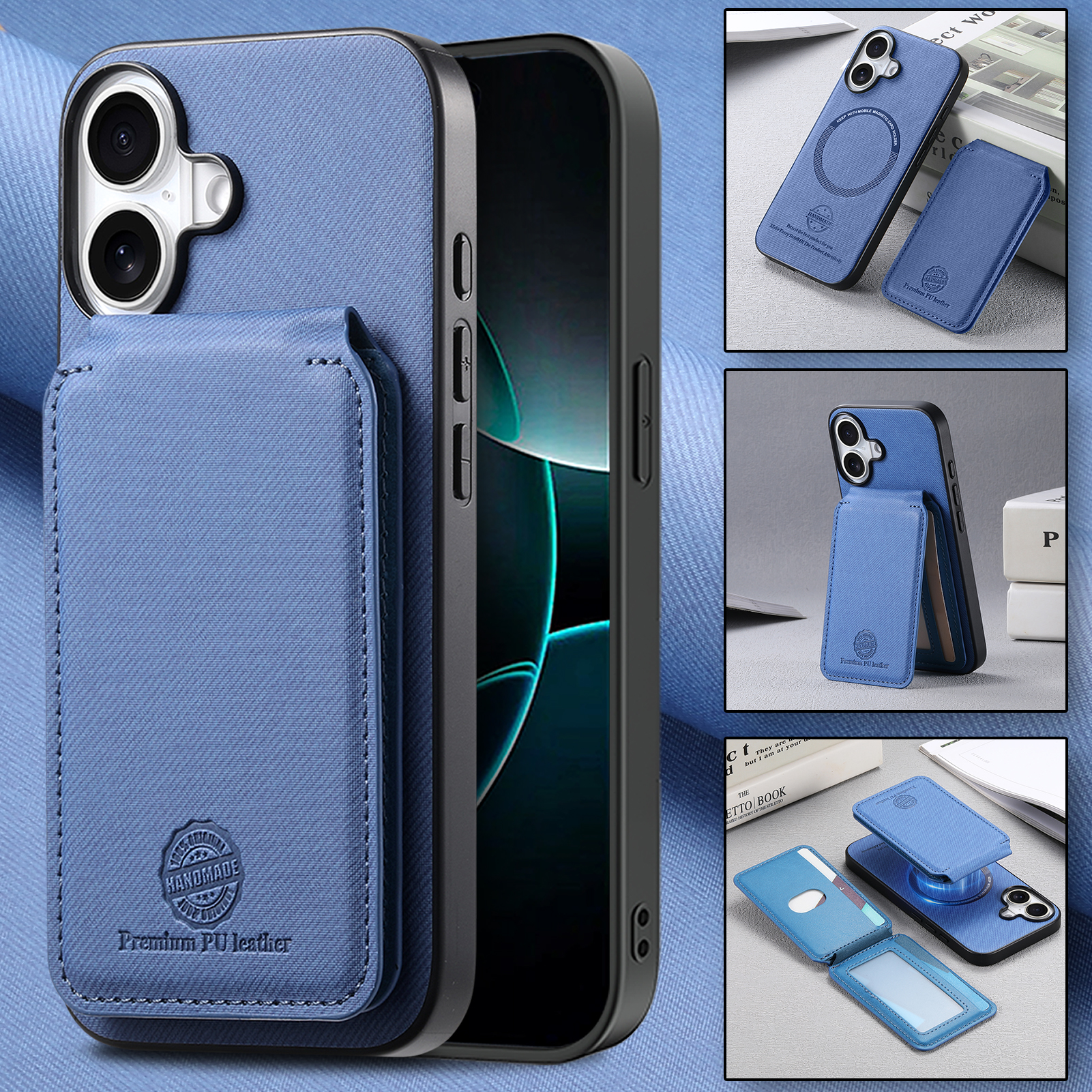 苹果17磁吸支架卡包17pro手机壳