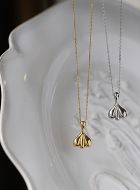 小裙子项链美拉德鱼尾锁骨链钛钢