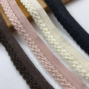 新款小香风衣服包边条毛线花边辅料diy手工领口袖口衣襟装饰条