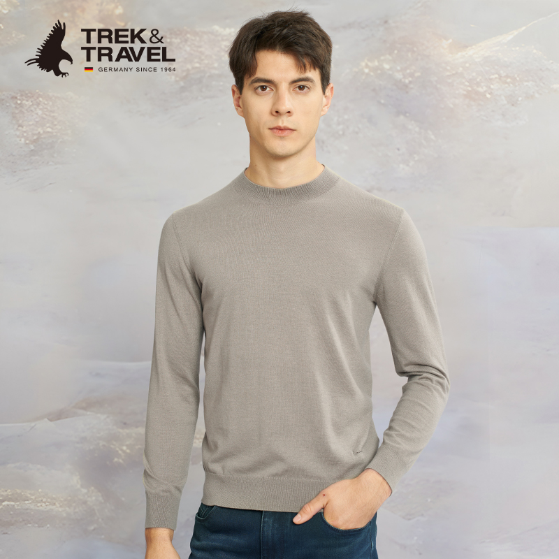 TREKTRAVEL德国飞鹰圆领羊毛衫